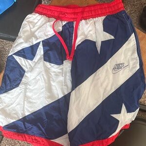 Nike Red, White, and Blue Star Shorts